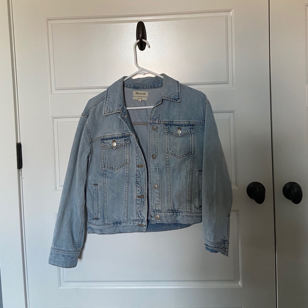 Madewell Boxy Crop Denim Jacket